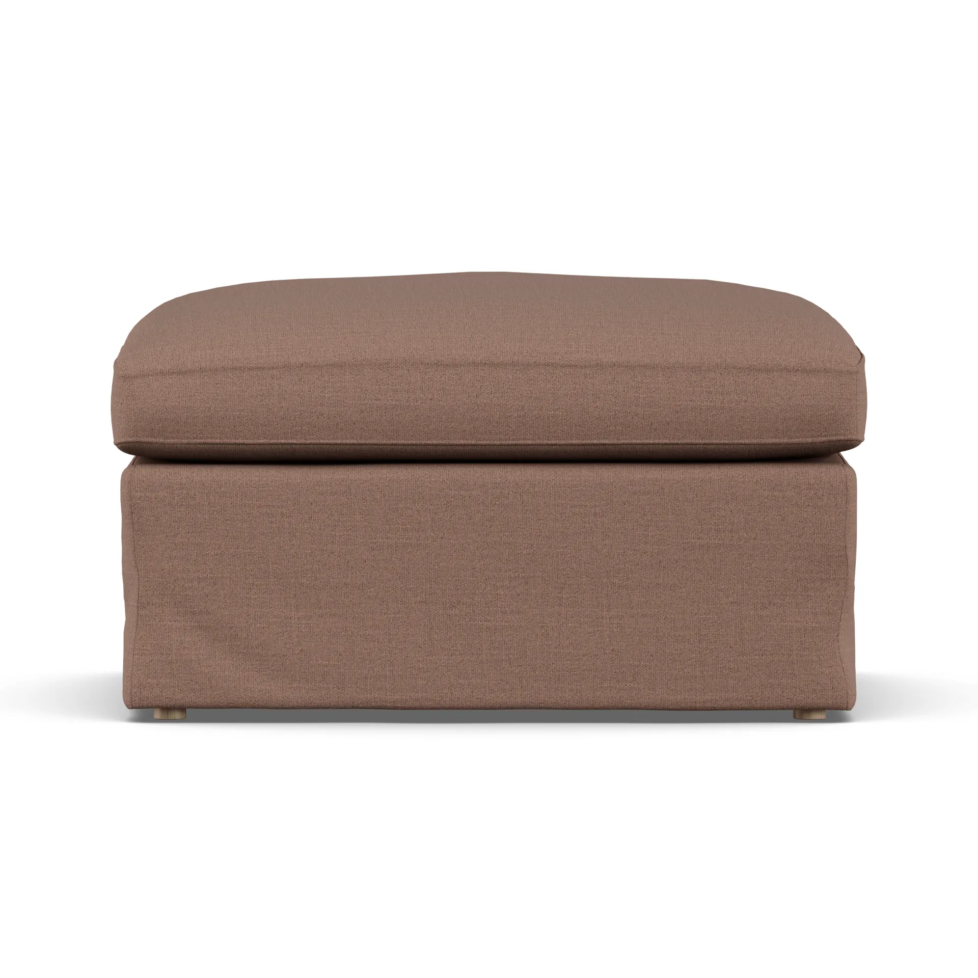 Linnevik pouf, Same Rust 6675-rovere oliato bianco, con gonna 1898