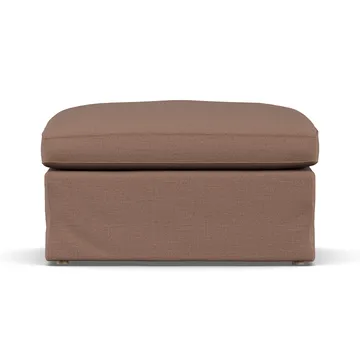 Linnevik pouf - Same Rust 6675-rovere oliato bianco, con gonna - 1898