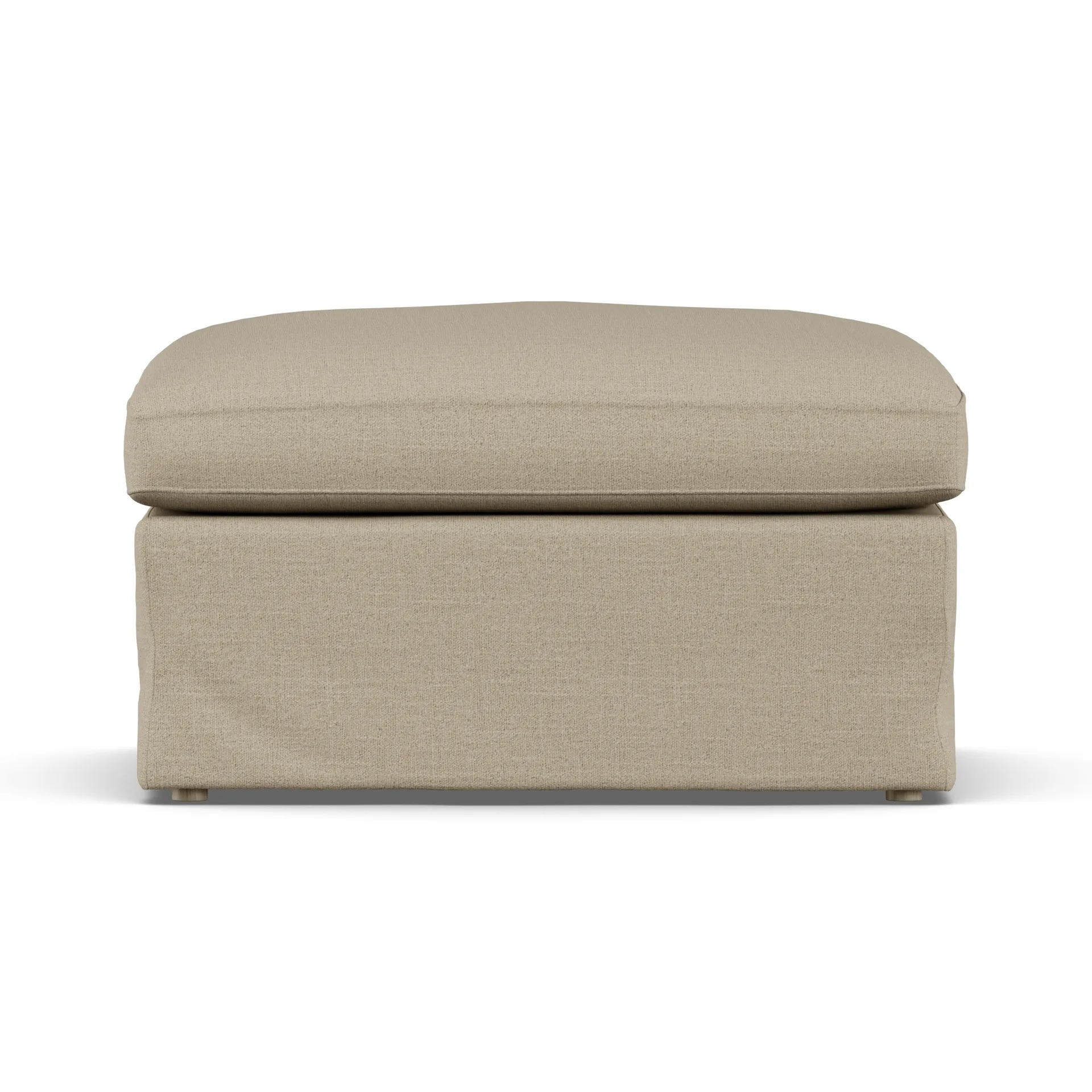 Linnevik pouf, Same Sand 6672-rovere oliato bianco, con gonna 1898