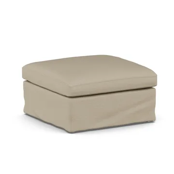 Linnevik pouf - Same Sand 6672-rovere oliato bianco, con gonna - 1898