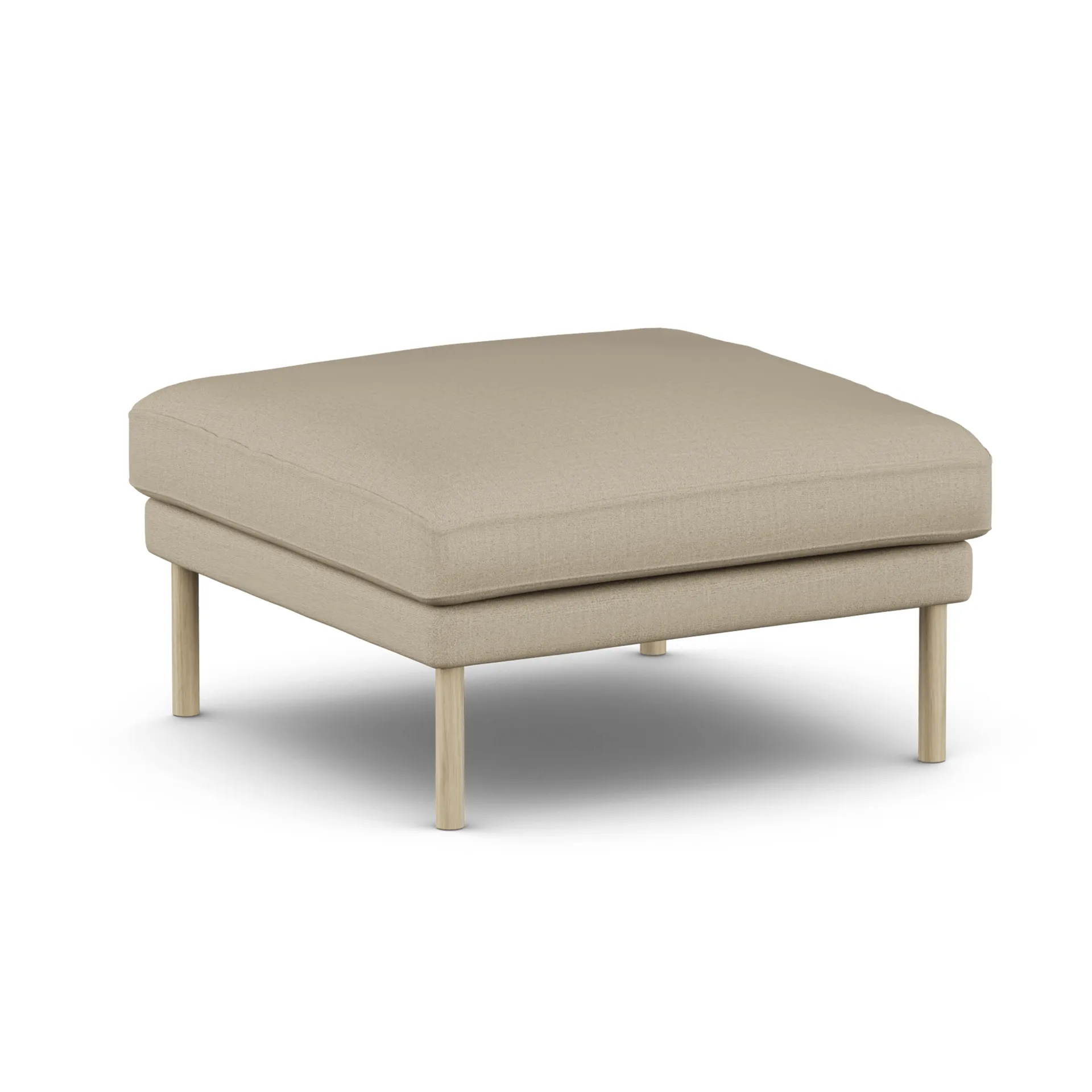 Linnevik pouf, Same Sand 6672-rovere oliato bianco, senza gonna 1898