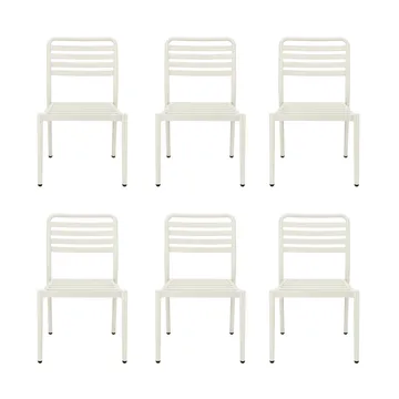 Messina sedia, Off white, confezione da 6 - 1898