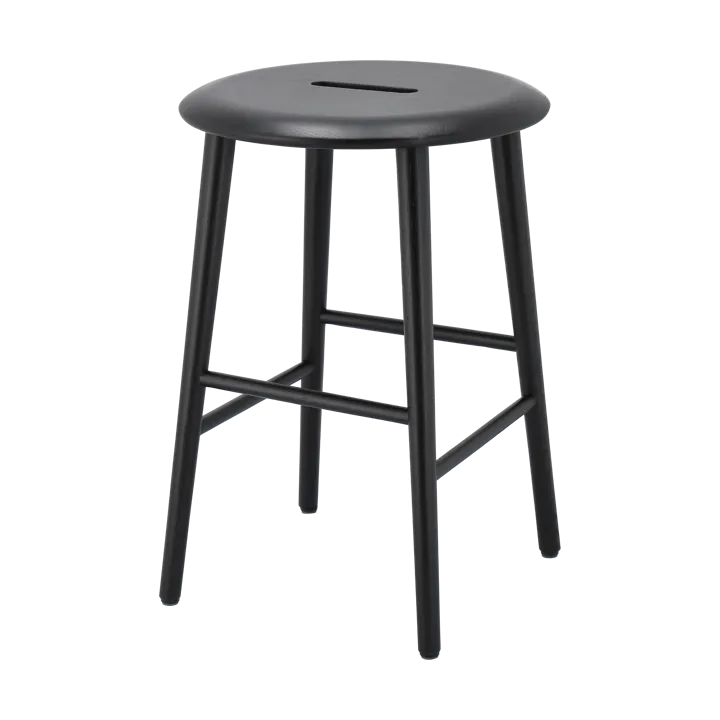 Norrabo sgabello rotondo 53 cm - Rovere laccato nero, Ø38x53 cm - 1898