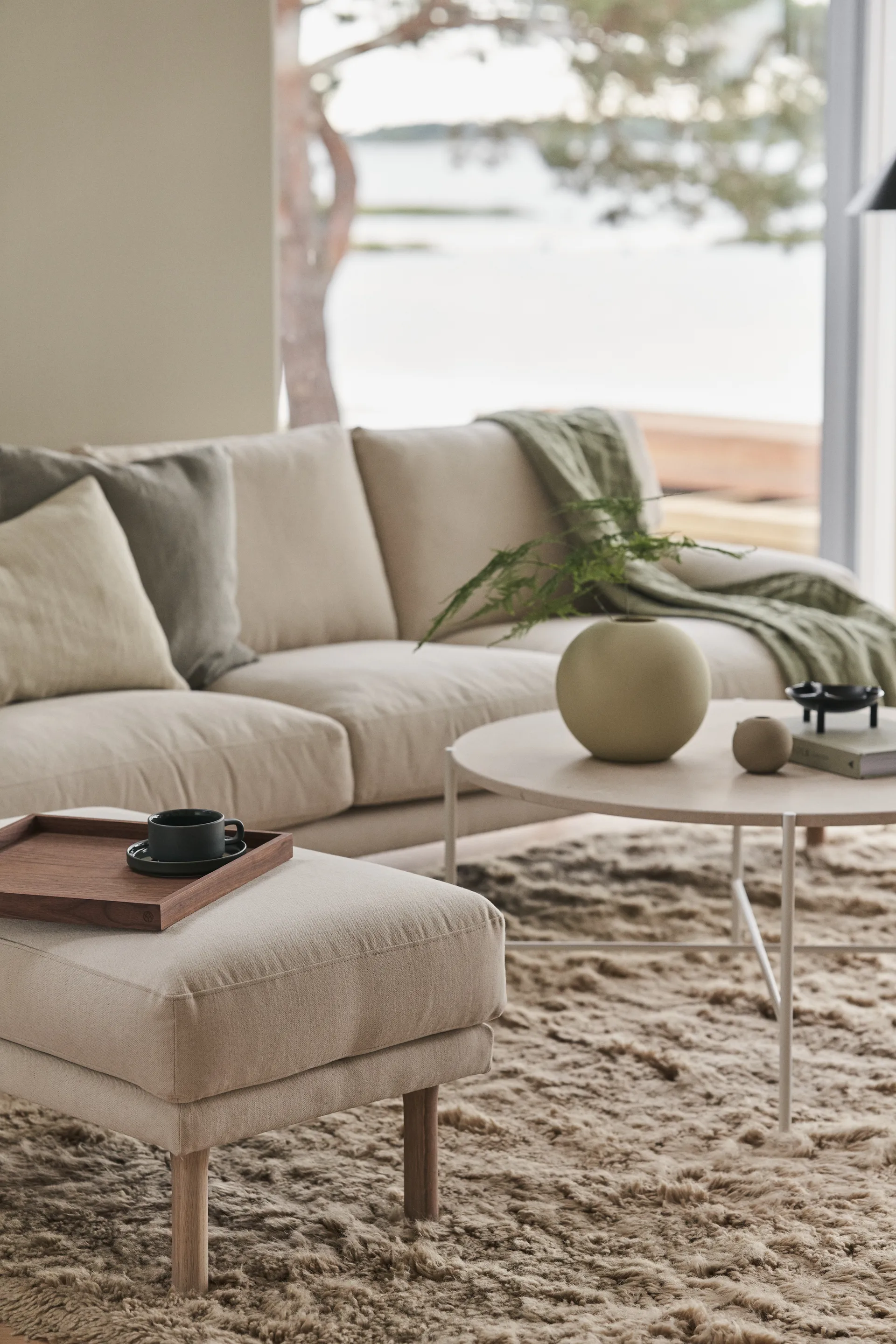 Poggiapiedi Lidnäs, Caleido beige 1898