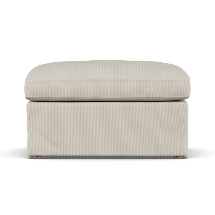 Poggiapiedi Linnevik - Jump Beige 1956-rovere oliato bianco, con gonna - 1898