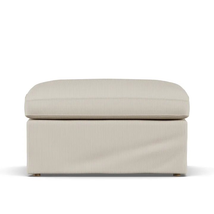 Poggiapiedi Linnevik - Jump Beige 1956-rovere oliato bianco, con gonna - 1898