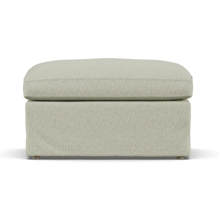 Poggiapiedi Linnevik - Luiza Beige 3981-rovere oliato bianco, con gonna - 1898