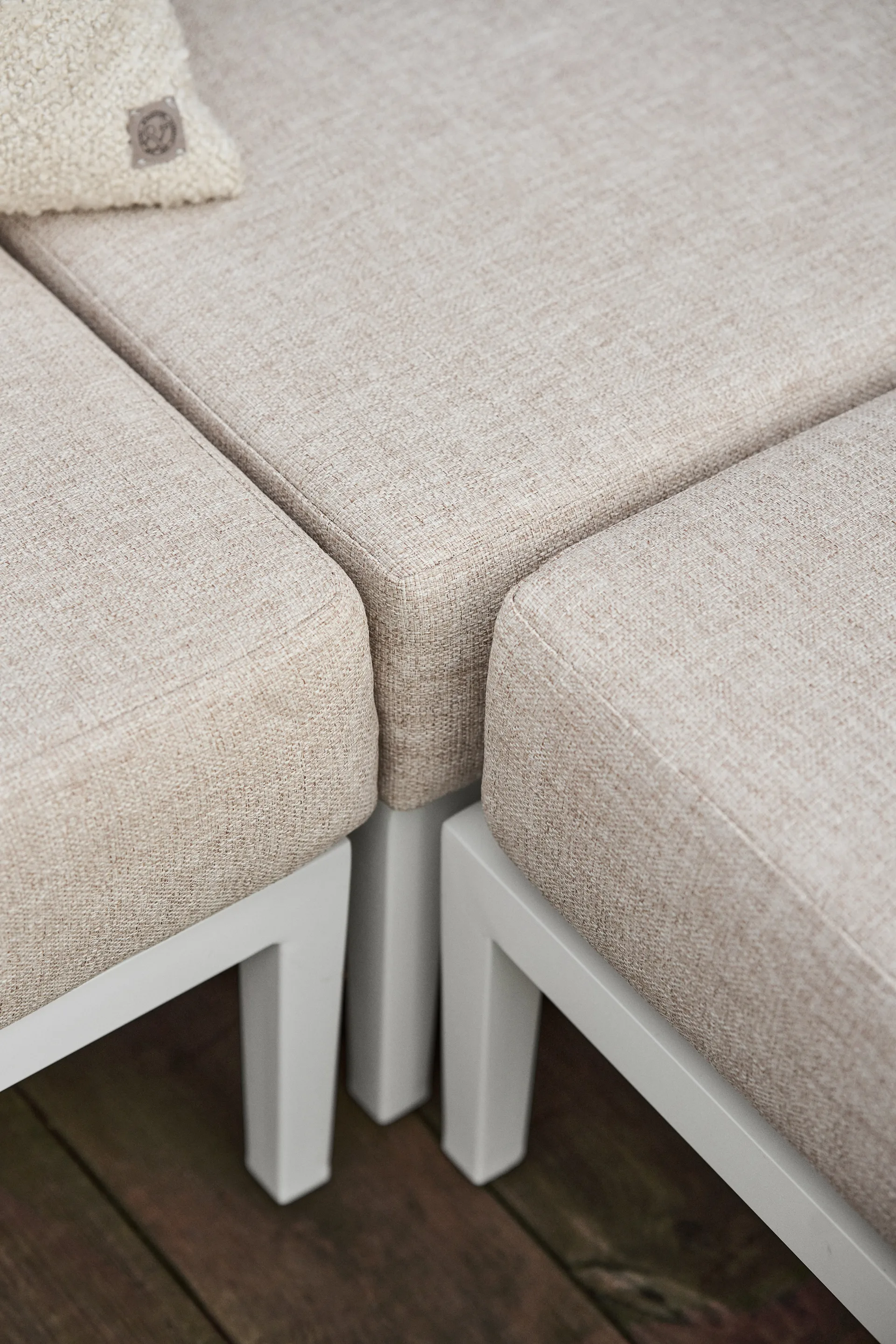 Poggiapiedi Santander, Bianco-beige 1898