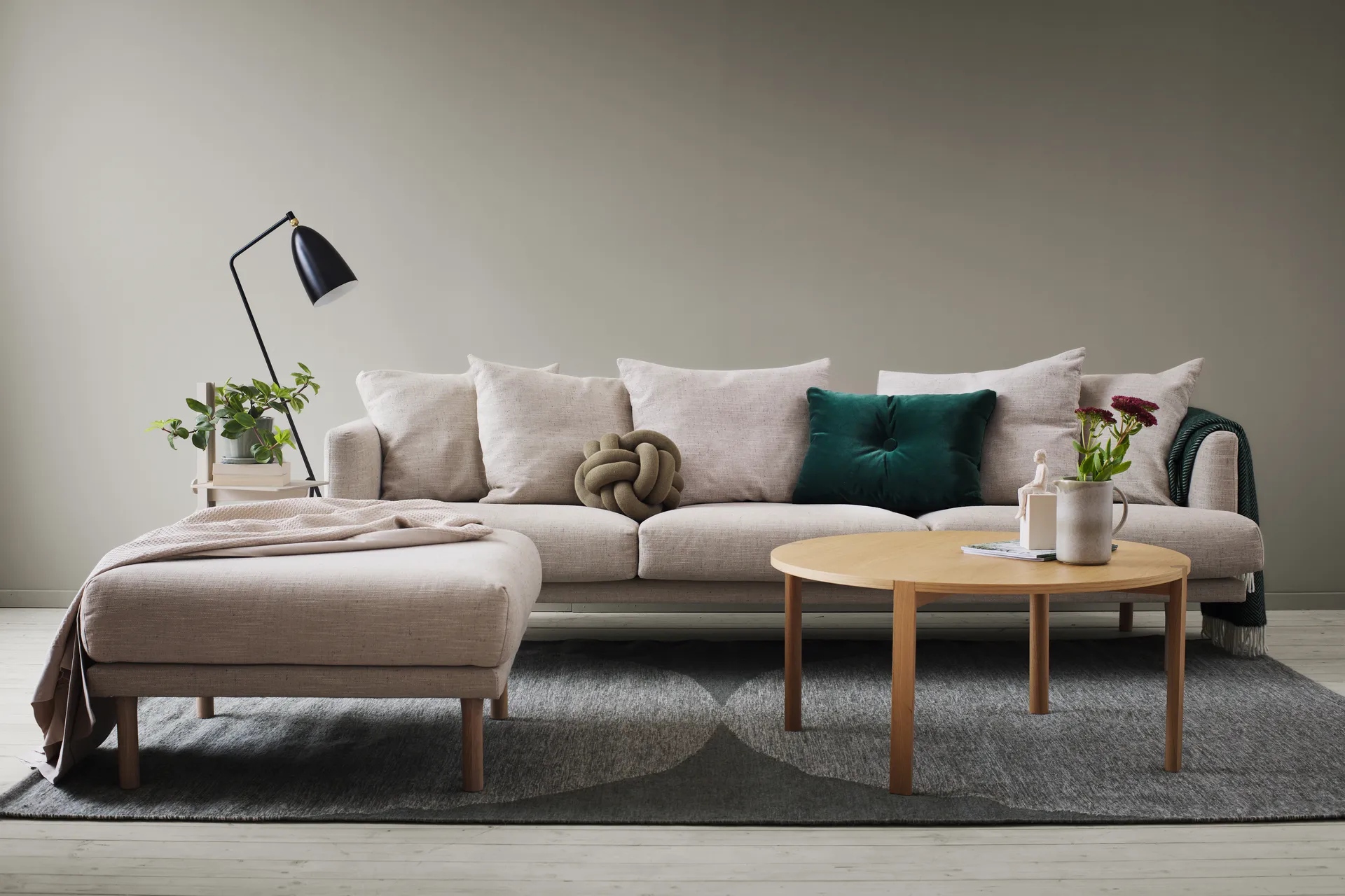 Poggiapiedi Sjövik, Bern Beige 0341-rovere oliato bianco 1898