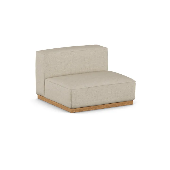 Poltrona Bergsdal 1,5 posti - Bern beige 0341-Frassino tinto rovere, 1,5 sedute - 1898