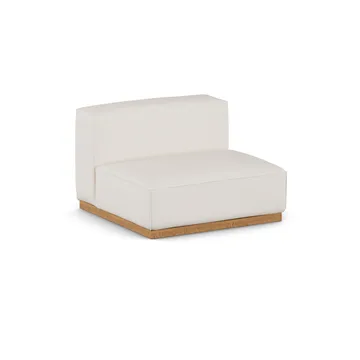 Poltrona Bergsdal 1,5 posti - Caleido beige 9600-Frassino tinto rovere, 1,5 sedute - 1898