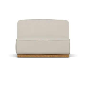 Poltrona Bergsdal 1,5 posti - Jump beige 1956-Frassino tinto rovere, 1,5 sedute - 1898