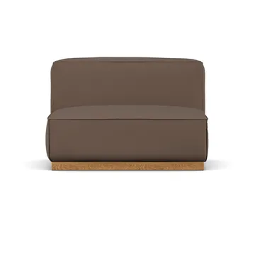 Poltrona Bergsdal 1,5 posti - Jump brown 1955-Frassino tinto rovere, 1,5 sedute - 1898