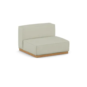 Poltrona Bergsdal 1,5 posti - Luisa beige 3981-Frassino tinto rovere, 1,5 sedute - 1898