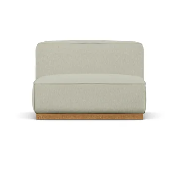 Poltrona Bergsdal 1,5 posti - Luisa beige 3981-Frassino tinto rovere, 1,5 sedute - 1898