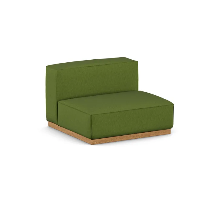 Poltrona Bergsdal 1,5 posti - Luisa green 3975-Frassino tinto rovere, 1,5 sedute - 1898