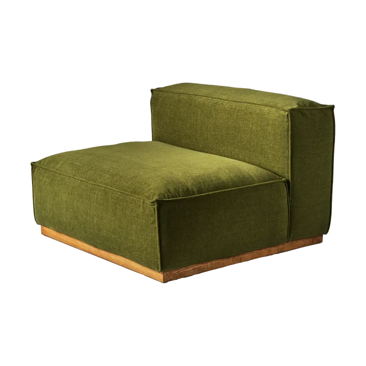 Poltrona Bergsdal 1,5 posti - Luisa green 3975-Frassino tinto rovere, 1,5 sedute - 1898
