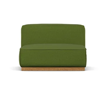 Poltrona Bergsdal 1,5 posti - Luisa green 3975-Frassino tinto rovere, 1,5 sedute - 1898