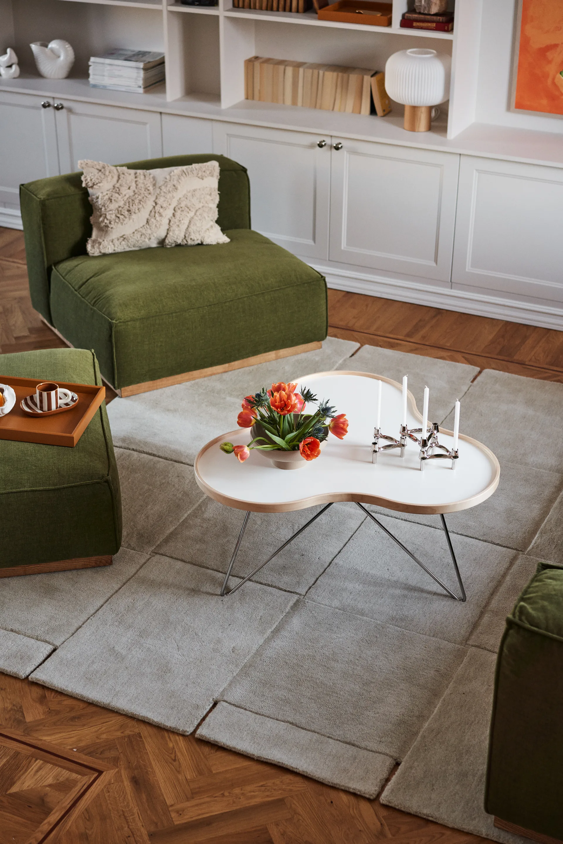 Poltrona Bergsdal 1,5 posti, Luisa green 3975-Frassino tinto rovere, 1,5 sedute 1898