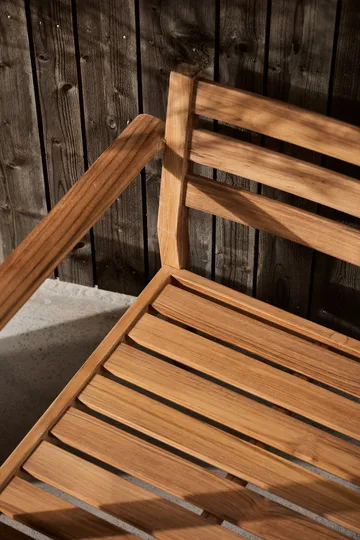 Poltrona lounge Stockaryd in teak/beige - 1898