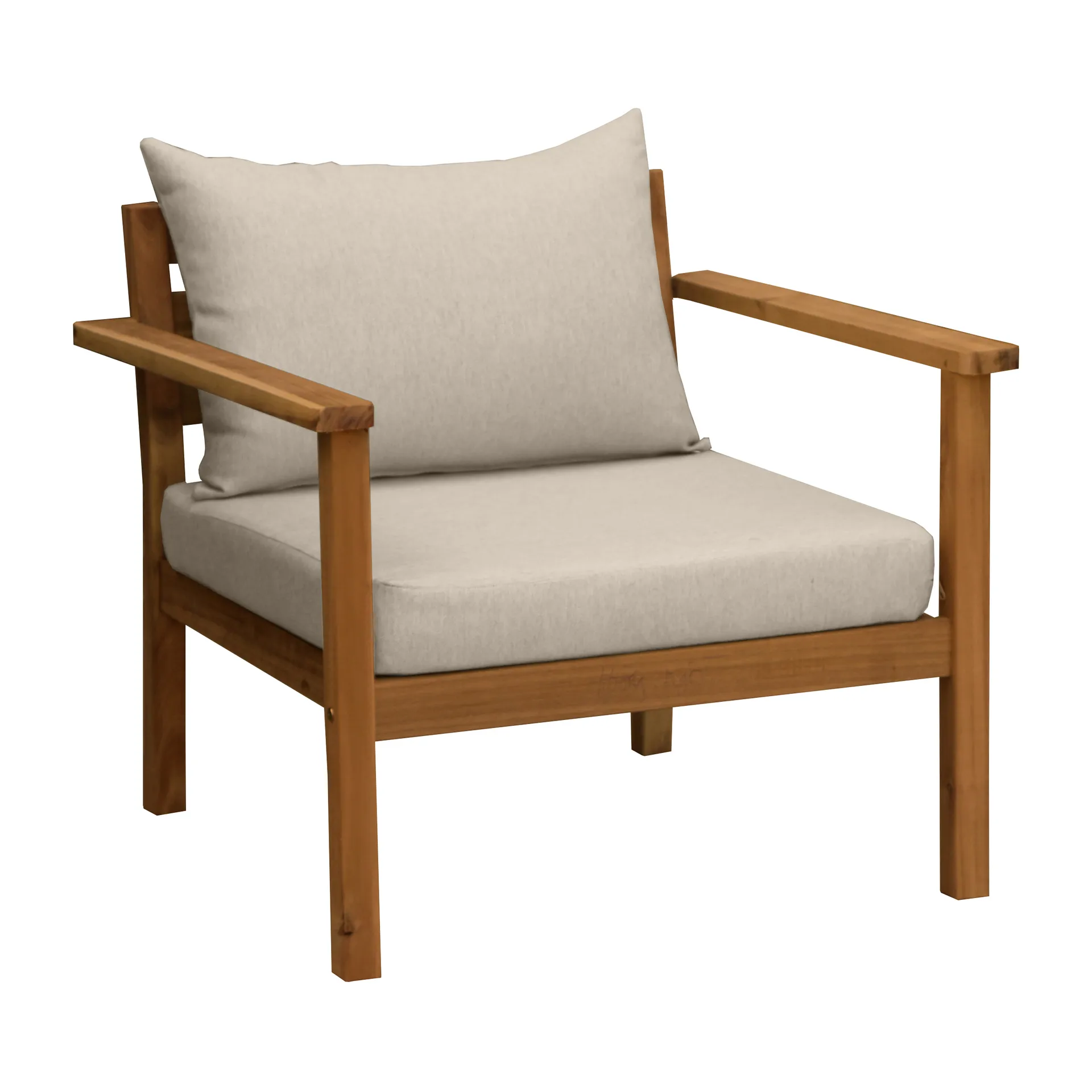 Poltrona lounge Stockaryd in teak/beige 1898