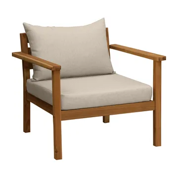 Poltrona lounge Stockaryd in teak/beige - 1898