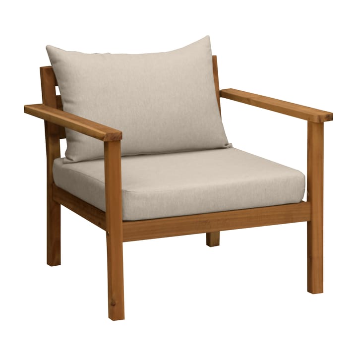 Poltrona lounge Stockaryd in teak/beige - undefined - 1898