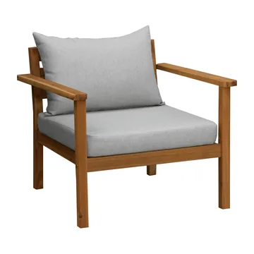Poltrona lounge Stockaryd in teak/grigio chiaro - 1898