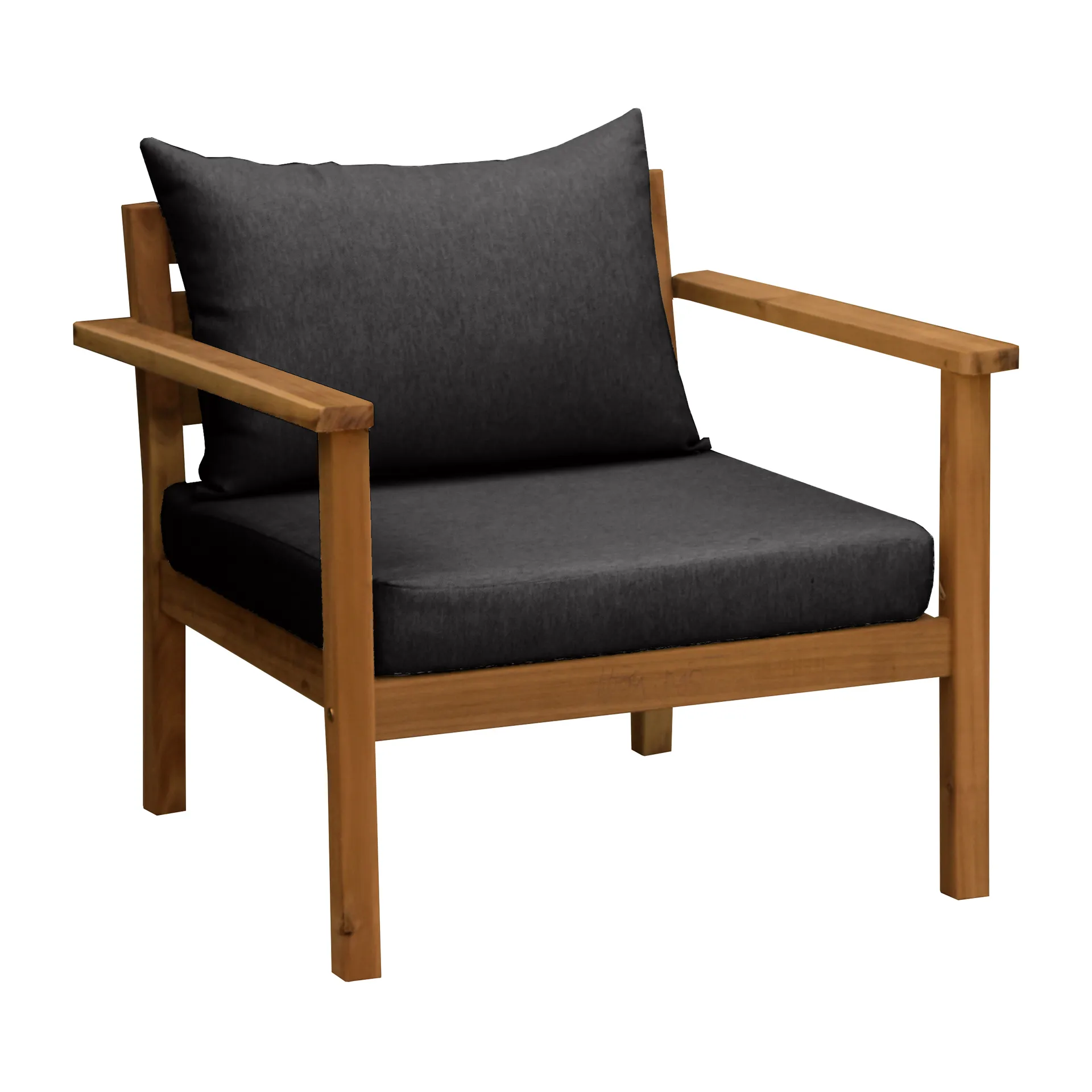 Poltrona lounge Stockaryd in teak/grigio scuro 1898