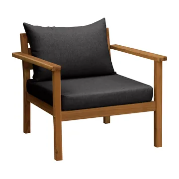 Poltrona lounge Stockaryd in teak/grigio scuro - 1898