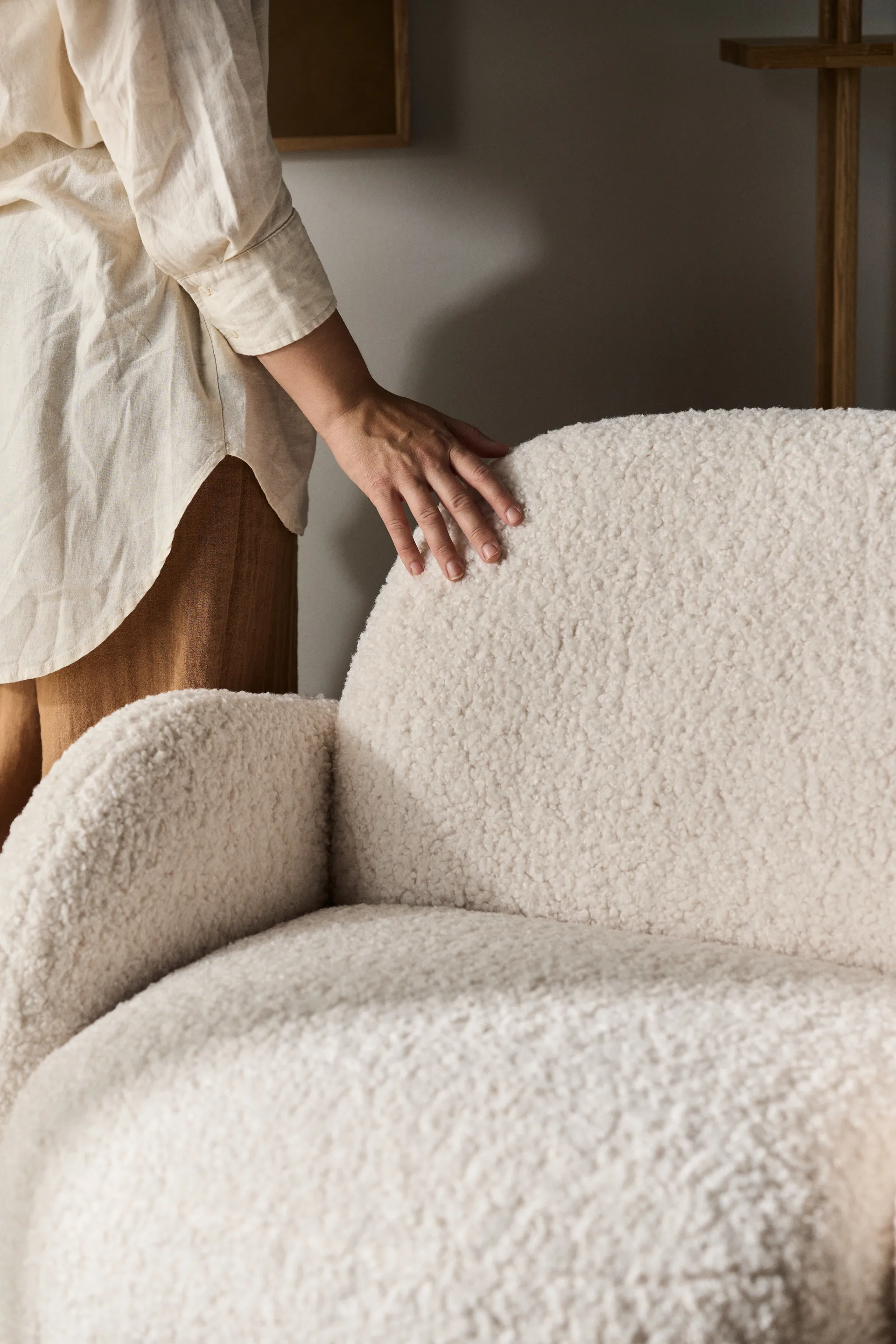 Poltrona Mo girevole, Glore white 1898