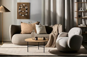 Poltrona Mo girevole - Glore white - 1898