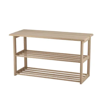 Ripiano portascarpe con seduta Bäckebo - Rovere, 80x48x30 cm - 1898