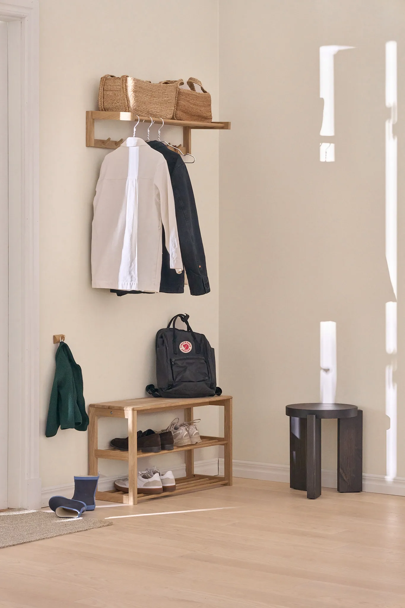 Ripiano portascarpe con seduta Bäckebo, Rovere, 80x48x30 cm 1898