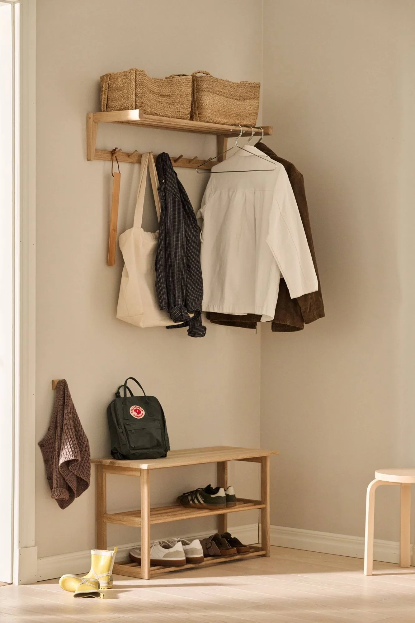 Ripiano portascarpe con seduta Bäckebo, Rovere, 80x48x30 cm 1898