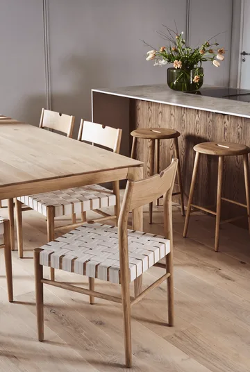 Sedia da pranzo Ekeryd - Webbing-laquered oak - 1898