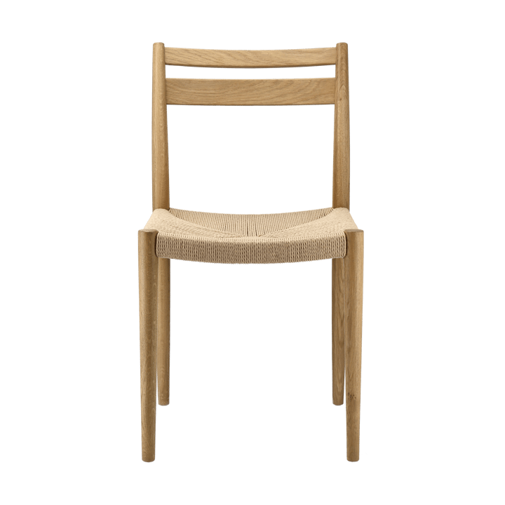 Sedia da pranzo Fridhem - Papercord-laquered oak - 1898