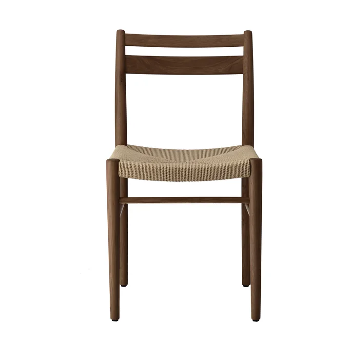 Sedia da pranzo Fridhem - Rovere affumicato laccato-intrecciato naturale - 1898
