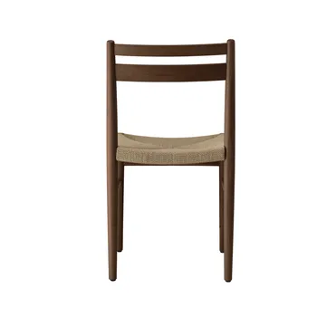 Sedia da pranzo Fridhem - Rovere affumicato laccato-intrecciato naturale - 1898
