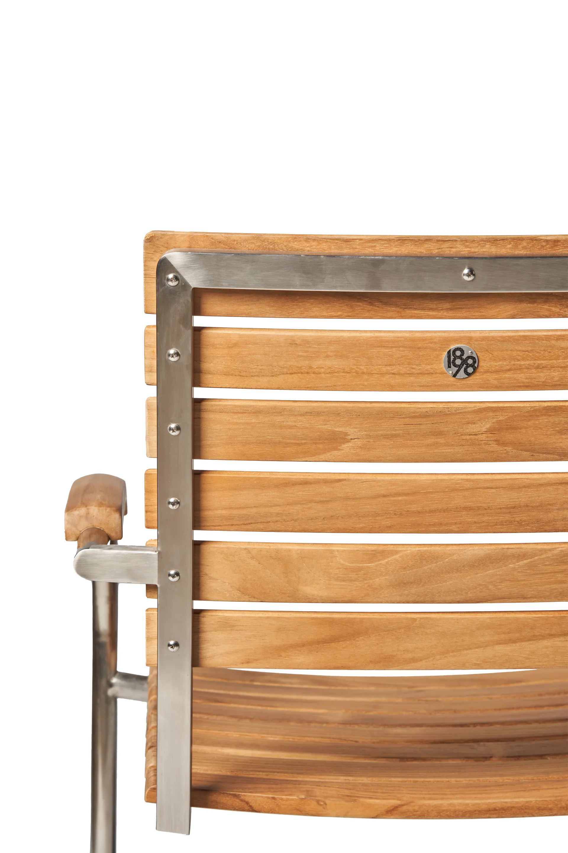 Sedia da pranzo Rörvik, Teak-acciaio inossidabile 1898