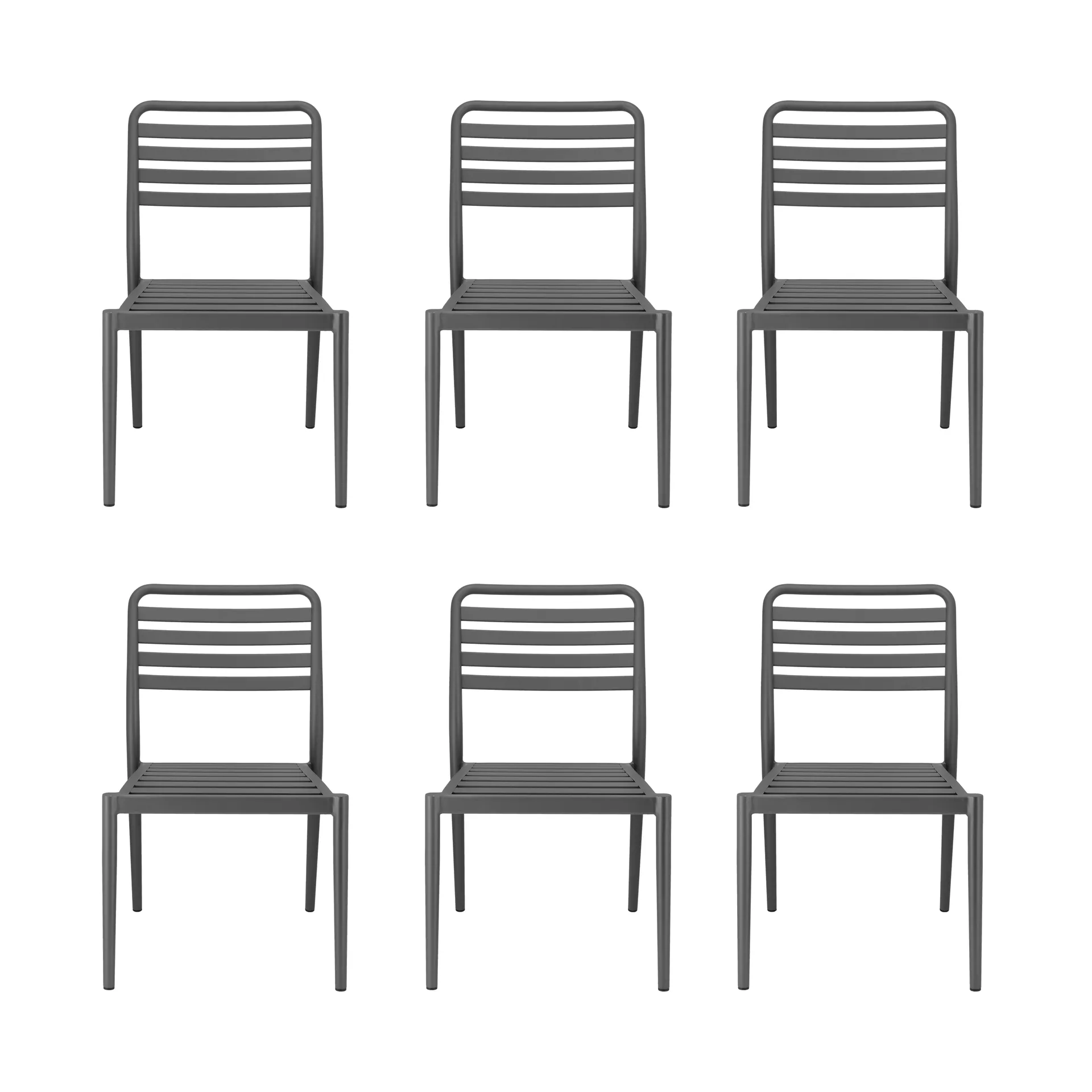 Sedia Messina, Anthracite, set da 6,  1898