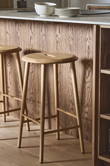 Sgabello da bar Norrabo 65 cm - Rovere laccato naturale - 1898