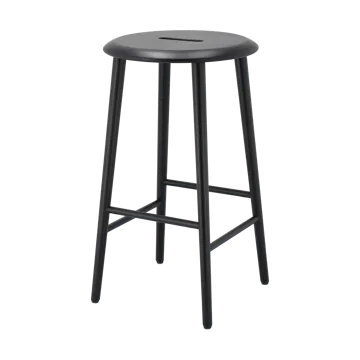Sgabello da bar Norrabo 65 cm - Rovere laccato nero - 1898