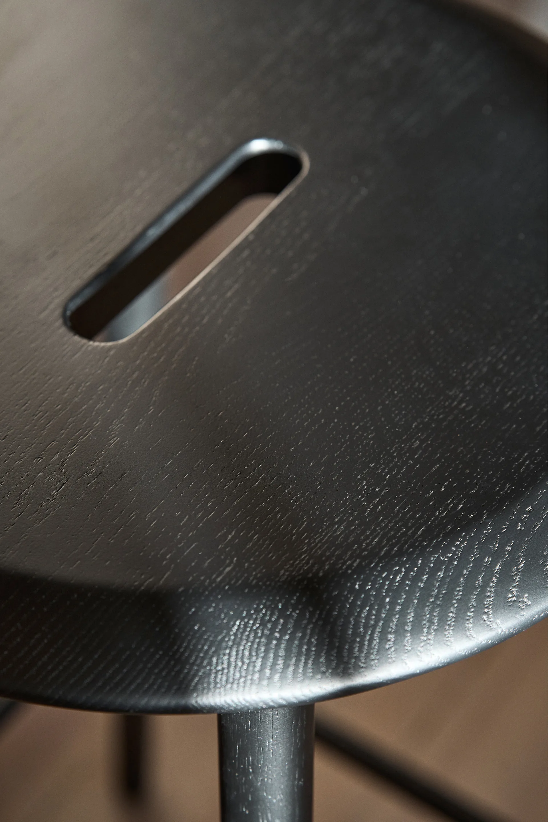 Sgabello da bar Norrabo 65 cm, Rovere laccato nero 1898