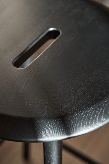Sgabello da bar Norrabo 65 cm - Rovere laccato nero - 1898