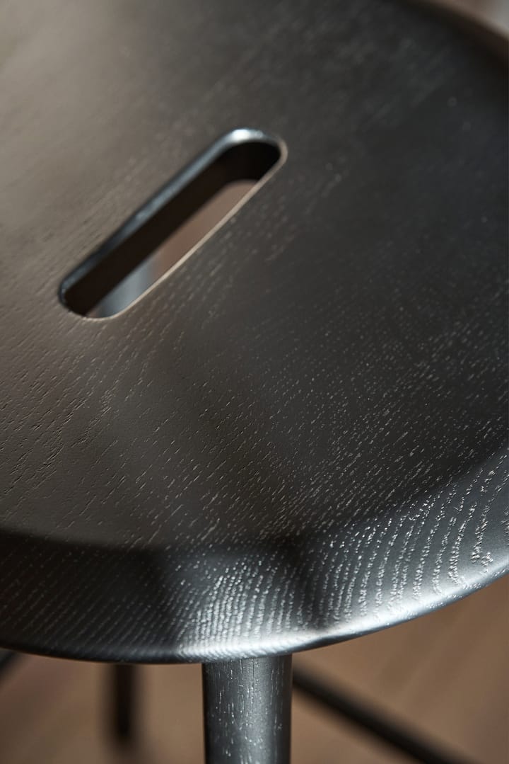 Sgabello da bar Norrabo 65 cm, Rovere laccato nero 1898