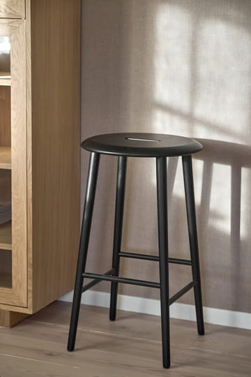 Sgabello da bar Norrabo 65 cm - Rovere laccato nero - 1898