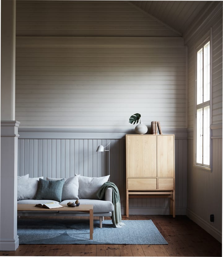 Tavolino Anton 50x125 cm, bianco, rovere pigmentato  1898