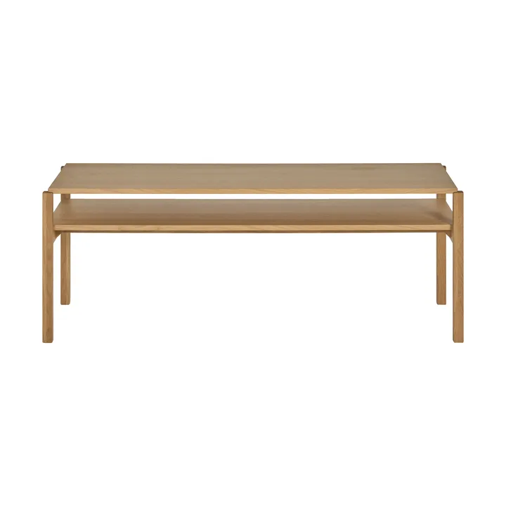 Tavolino Lid - Rovere pigmentato bianco, 125x50 cm - 1898