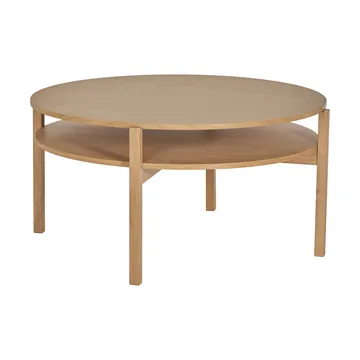 Tavolino Lid - Rovere pigmentato bianco, Ø90 cm - 1898